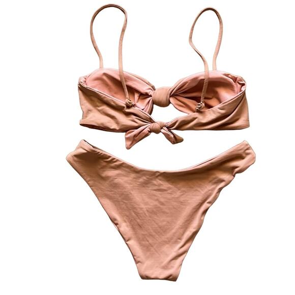 New Free People Kya Reversible Penelope Reversible Bikini Top + Stella Bottom S - Picture 4 of 5